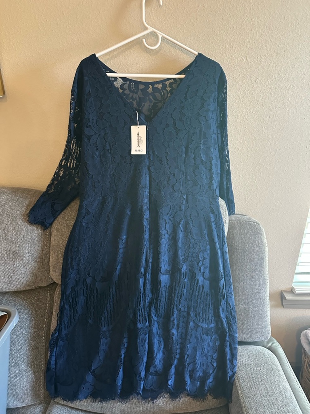 MSLG NWT Navy Blue Dress